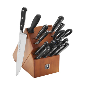Couteau 16-pc Knife Block Set by HENCKELS – 16-pc, Stainless,Steel, Stainless Steel, Pack of 16, Model 31542-016