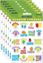 Jelly Beans Scented Stickers, 80 Per Pack, 6 Packs