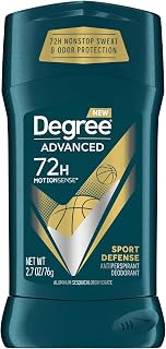 Degree Sport Defense Advanced Protection Antiperspirant Deodorant Stick, 2.7 oz (Pack of 9)