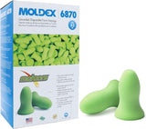 6870 Disposable Uncorded Large Foam NRR 33dB Ear Plugs by Moldex – 1 Count (Pack of 1), Foam, Green, Model MOX6870