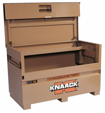 Storagemaster Jobsite Storage Chest by KNAACK – 30"L x 60"W x 34.25"H, 35.3 cubic_feet, Steel, Tan