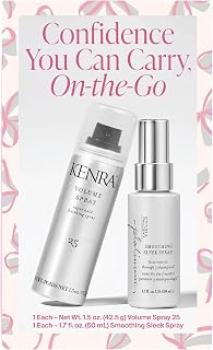 Kenra Hair Styling Kit | Confidence You Can Carry, On-the-Go Haircare Gift Set | Volume Spray 25 + Smoothing Sleek Spray | Travel Size