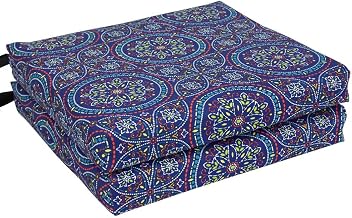 Blazing Needles 93454-4CH-OD-100 20 x 19 in. Patterned Outdoor Chair Cushions Alden Confetti - Set of 4