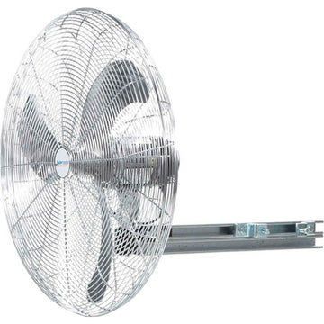 Fan 24" I-Beam Mount Fan 1/4 HP 5739 CFM by Airmaster – 32.25"L x 26.94"W x 26.94"H, Aluminum, Gray/Black, Model 20341