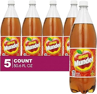 Jarritos Sidral Mundet 5-Pack of Mexican Soft Drink Plastic Bottle 50.7 fl oz (1.5 lt) Made with 100% Natural Sugar