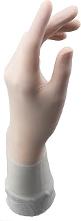Ansell TouchNTuff 83-500 Polyisoprene Long Glove with Beaded Cuff, Sterile/Disposable, Powder Free, 8.3 mil Thickness, 12-13/64" Length, Size 8.5, White (Pack of 200 Pair)