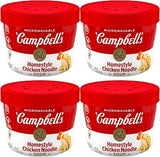 Campbell's Homestyle Chicken Noodle Soup, 15.4 Oz Microwavable Bowl (Pack of 4)