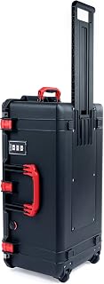Pelican Black & Red 1626 case, with Wheels. Comes with Foam.