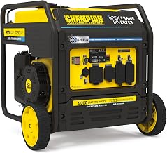 Champion Power Equipment 9000-Watt Electric Start Home Backup Portable Open Frame Inverter Generator with Quiet Technology and CO Shield