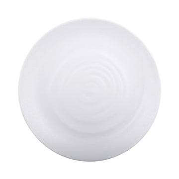 Round Plate by Elite Global Solutions – 9 1/4" dia., Melamine, White, Pack of 6, Model JW7009-W