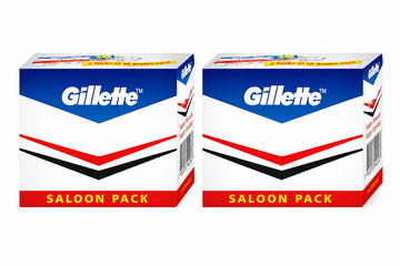 100 Saloon Double Edge Razor Blades by Gillette – 1 Count (Pack of 1), Grey1.7, Model Wilk Saloon-10s