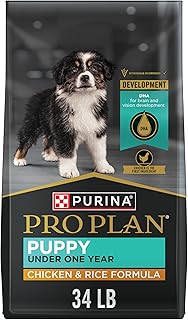 Purina Pro Plan High Protein Dry Puppy Food, Chicken & Rice, 34 lb Bag
