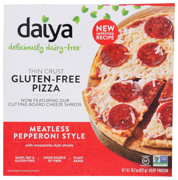 Meatless Pepperoni Style Pizza by Daiya – 16.7 Ounce, Pack of 8