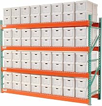 Global Industrial Record Storage Rack Starter Letter Legal 120"W x 36"D x 96"H