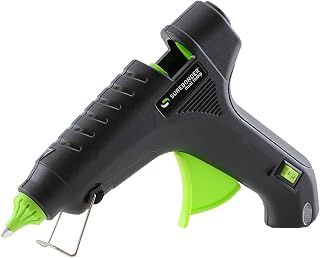 Surebonder Hot Glue Gun Full Size, Dual Temperature 40W Glue Gun for DIY, Craft, & Home Repair, Uses 7/16" Glue Sticks, Black