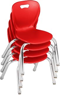 Learniture Shapes Series Preschool Chair (12" H) Red - Pack of 4
