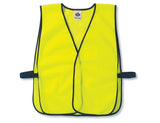 GloWear 8010HL Non-Certified High Visibility Vest by Ergodyne – One Size, Polyester, Lime, Model 20020