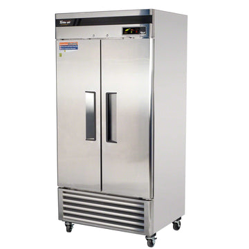 (TSF-35SD) - 40" Solid Door Reach-In Freezer by Turbo Air – Silver, Model TTK-TSF-35SD
