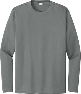 SPORT-TEK Long Sleeve PosiCharge Competitor Tee | Gym T-Shirt for Men & Women, Athletic Fit Workout Clothing for Spring & Summer Fashion