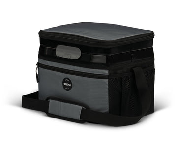 Latitude Cool Fusion 18-Can Hard Liner Lunchbox Cooler by Igloo – 10.8 x 13.5 x 10.24", 216.0 fluid_ounces, Polyester, Carbonite, Model 18 Can Latitude Cool Fusion