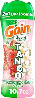 Gain Tango 2-in-1 Laundry Scent Booster Beads, Strawberry and Shea Scent, 10.7 oz, Laundry Beads with Dual Scents Plus All Day Freshness