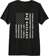 New Bedford, Massachusetts, American Flag Premium Tri-Blend T-Shirt