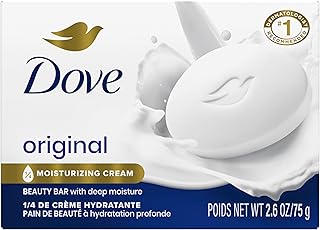Dove Beauty Bar Soap Original, Pack of 36 with 1/4 Moisturizing Cream 2.6oz