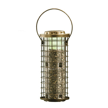 Squirrel Stumper Wild Bird Feeder by Perky-Pet – 6.63W x 5.75D ins., 3 pounds, Metal, Bronze