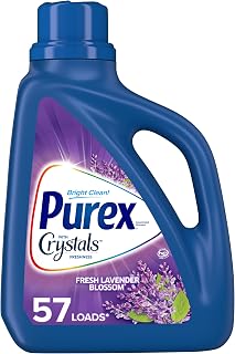 Purex Liquid Laundry Detergent with Crystals Fragrance, Fresh Lavender Blossom, 75 oz (50 loads)