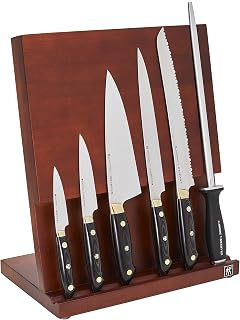 KRAMER by ZWILLING EUROLINE Carbon Collection 2.0 7-pc Razor-Sharp German Block Knife Set, Made in Company-Owned German Factory with Special Formula Steel perfected for almost 300 Years