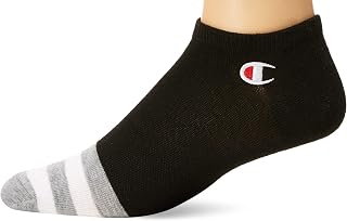 Champion Men's 3-pack Super No Show W/Embroidery Socks