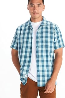 MARMOT Muir Camp Novelty Short Sleeve Cloud Blue/Dusty Teal MD