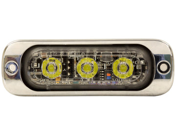 Buyers Products 3.5" Thin LED Strobe Light by Buyers Products Company – 3 x 6 x 4, Aluminum, Clear, Model 8892301