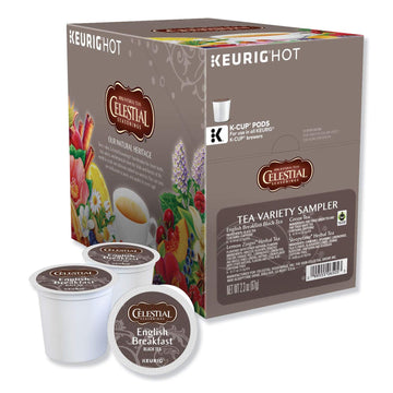 Tea Sampler Keurig Single-Serve K-Cup Pods Variety Pack by Celestial Seasonings – 22 Count (Pack of 1), Model 6505