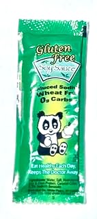 Kari-Out Gluten Free, Reduced Sodium, 0g Carbs, 50 ct. Soy Sauce Packets, Small