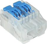 Ideal Industries Ideal Electrical in-Sure Lever Wire Connector,12 AWG, 2-Port (30-50L22J), Jar of 500—Compact Releasable Connectors for Solid and Stranded Wires