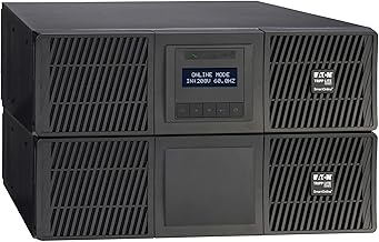Eaton Tripp Lite SU6000RTFMB 208V/230V 6000VA Double-Conversion UPS 5400W | 6U Rackmount, 21 Outlets & 208V Hardwire Option (18x 5-20R & 3x L6)