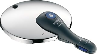 WMF Perfect Plus Pressure Cooker Without Insert 6.5 L Set of 2 Fast Cooking Pot and Frying Pan 3L & Markings Cromargan Stainless Steel Suitable for Induction Cookers Diameter 22 cm Made in Germany