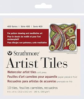 Strathmore Artist Tiles 4"X4" 10/Pkg-Watercolor -62105971