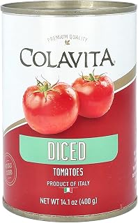 COLAVITA Italian Diced Tomatoes, Non GMO, 14.1 Ounces (Pack Of 6)