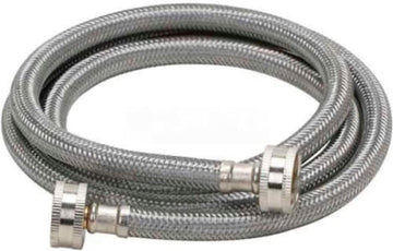 Stainless Steel Washing Machine Supply Line by Fluidmaster – 60 Inch, Stainless Steel,Polymer, Stainless Steel, Model B9WM60