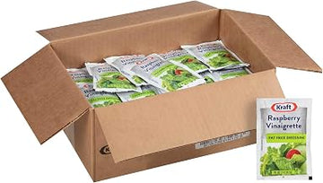 Kraft Free Raspberry Vinaigrette Dressing, Indidivual Packets, 1.5 Ounce. 60 per case