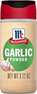 McCormick Garlic Powder, Non GMO, Made from Fresh, Whole Garlic Cloves, For Bringing Consistent Flavor to Meals & Recipes, 3.12 oz