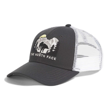 Embroidered Mudder Trucker Hat by The North Face – One Size, Polyester, Tnf White/Asphalt Grey/Bear Graphic, Model NF0A7WH3
