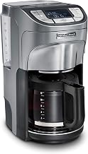 Hamilton Beach Professional Programmable Drip Coffee Maker, 12 Cup Capacity Ergonomic Carafe, 60oz Removable Reservoir,120 volts, Brushed Metal (49500)