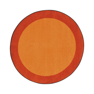 Kid Essentials All Around Area Rug in Color Orange by Joy Carpets – 13'2" (Round), Nylon, Orange