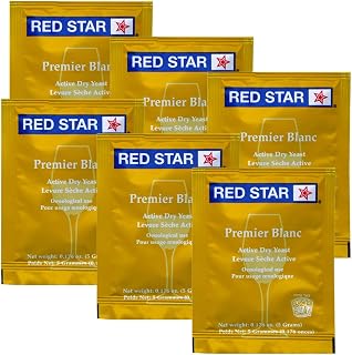 WINE YEAST 6 PACK RED STAR Premier Blanc Fermentis Champagne Yeast