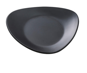 Moderne 6" Triangle Plate by Yanco – Large, Melamine, Pack of 48, Model MO-106BK