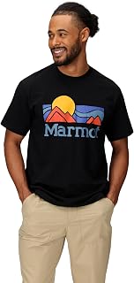 MARMOT Coastal Logo Short Sleeve T-Shirt, Black, Medium