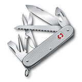 Farmer X Alox Swiss Army Knife - 10 Function Pocket Tool by Victorinox – Medium, Stainless Steel, Silver, Model 0.8271.26